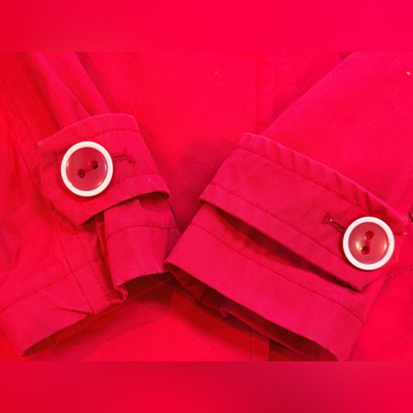 GAP Red Double Breasted Coat Jacket Women’s Size M - Picture 10 of 14